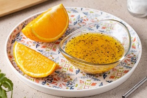 Апельсиновая салатная заправка с орегано