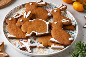 Имбирное печенье на год Кролика
