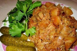 Свинина с капустой по-болгарски