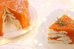 Полосатый десерт оранж
